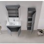 HANAH HOME Kupatilski ormarić sa umivaonikom i ogledalom (2 komada) Tivoli 85 692 - slika 2