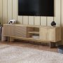 HANAH HOME TV polica Ravello Warm Oak Sapphire Oak - slika 4
