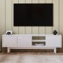 HANAH HOME TV polica Ravello White Marble - slika 1