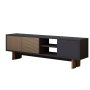 HANAH HOME TV polica Ravello Warm Oak Anthracite - slika 5