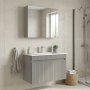 HANAH HOME Kupatilski ormarić sa umivaonikom i ogledalom (2 komada) Tivoli 85 694 - slika 1