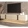 HANAH HOME TV polica Helen Travertine Walnut - slika 2