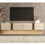 HANAH HOME TV polica Helen Travertine Walnut - slika 1