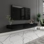 HANAH HOME TV polica Avalon Wood Black - slika 2