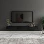 HANAH HOME TV polica Avalon Wood Black - slika 1