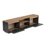 HANAH HOME TV polica Sentinel Anthracite Atlantic Pine - slika 3