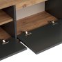 HANAH HOME TV polica Sentinel Anthracite Atlantic Pine - slika 4