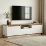 HANAH HOME TV polica Sentinel Atlantic Pine White - slika 1