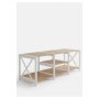HANAH HOME TV polica TV Unit Shelf White - slika 3