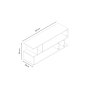 HANAH HOME TV polica Selya White - slika 4