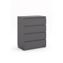 HANAH HOME Komoda Derinkuyu 4 Anthracite - slika 3