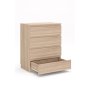 HANAH HOME Komoda Derinkuyu 4 Sonomo Oak - slika 4