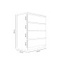 HANAH HOME Komoda Derinkuyu 4 Sonomo Oak - slika 5