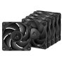 Arctic P12 Pro LN 120mm 5 pack set ventilatora black ACFAN00349A - slika 1