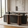 HANAH HOME Polica Zen Travertine Walnut - slika 2