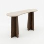HANAH HOME Polica Zen Travertine Walnut - slika 5
