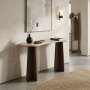 HANAH HOME Polica Zen Travertine Walnut - slika 1