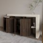 HANAH HOME Konzola Beliz Travertine Walnut - slika 4