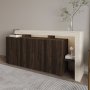 HANAH HOME Konzola Beliz Travertine Walnut - slika 5