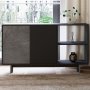 HANAH HOME Konzola Ravello Marble Anthracite - slika 1