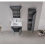 HANAH HOME Kupatilski ormarić sa umivaonikom i ogledalom (2 komada) Tivoli 65 688 - slika 2