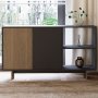 HANAH HOME Konzola Ravello Warm Oak Anthracite - slika 2