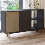 HANAH HOME Konzola Ravello Warm Oak Anthracite - slika 3