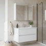 HANAH HOME Kupatilski ormarić sa umivaonikom i ogledalom (2 komada) Arno 85 786 - slika 1