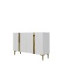 HANAH HOME Konzola Anka 120 White Gold - slika 4