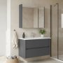 HANAH HOME Kupatilski ormarić sa umivaonikom i ogledalom (2 komada) Arno 85 784 - slika 1