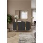HANAH HOME Konzola Anka 120 Anthracite Gold - slika 3