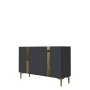 HANAH HOME Konzola Anka 120 Anthracite Gold - slika 4