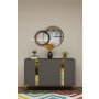 HANAH HOME Konzola Anka 120 Anthracite Gold - slika 1