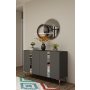 HANAH HOME Konzola Anka 120 Anthracite Silver - slika 2