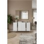HANAH HOME Konzola Anka 120 White Silver - slika 3