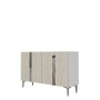 HANAH HOME Konzola Anka 120 White Travertine Silver - slika 4