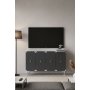 HANAH HOME Konzola Alfa 120 Anthracite Silver - slika 2