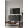 HANAH HOME Konzola Alfa 120 Anthracite Gold - slika 3