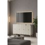 HANAH HOME Konzola Alfa 120 White Travertine Gold - slika 2