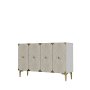 HANAH HOME Konzola Alfa 120 White Travertine Gold - slika 4