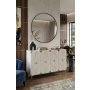 HANAH HOME Konzola Alfa 120 White Travertine Gold - slika 1