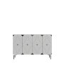 HANAH HOME Konzola Alfa 120 White Silver - slika 5