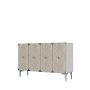 HANAH HOME Konzola Alfa 120 White Travertine Silver - slika 4
