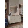 HANAH HOME Konzola Alfa 120 White Travertine Silver - slika 1