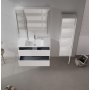 HANAH HOME Kupatilski ormarić sa umivaonikom i ogledalom (2 komada) Side 100 v3 633 - slika 2