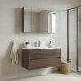 HANAH HOME Kupatilski ormarić sa umivaonikom i ogledalom (2 komada) Side 100 v3 634 - slika 1