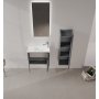 HANAH HOME Kupatilski ormarić sa umivaonikom i ogledalom (2 komada) Ferla 60 331 - slika 2