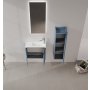 HANAH HOME Kupatilski ormarić sa umivaonikom i ogledalom (2 komada) Ferla 60 333 - slika 2
