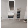 HANAH HOME Kupatilski ormarić sa umivaonikom i ogledalom (2 komada) Ferla 60 565 - slika 2