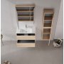 HANAH HOME Kupatilski ormarić sa umivaonikom i ogledalom (2 komada) Side 85 v2 800 - slika 2